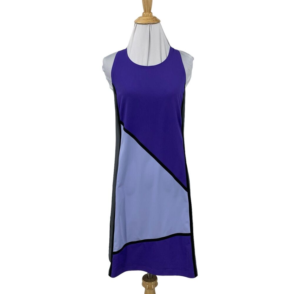 Title Nine Athletic Dress Womens S Small Scoop Neck Colorblock Sleeveless Pocket